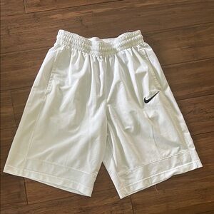 Nike White Athletic Shorts Lightweight Polyester